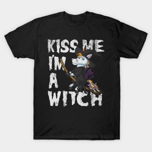 Halloween Unicorn Witch T-Shirt
